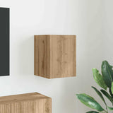 vidaXL TV Wandkast Wandgemonteerd Wit 30 x 31 x 40 cm Bewerkt hout