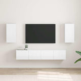 vidaXL TV Wandkast Wandgemonteerd Wit 30 x 31 x 40 cm Bewerkt hout