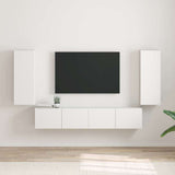 vidaXL TV Wandkast Wandgemonteerd Wit 30 x 31 x 40 cm Bewerkt hout