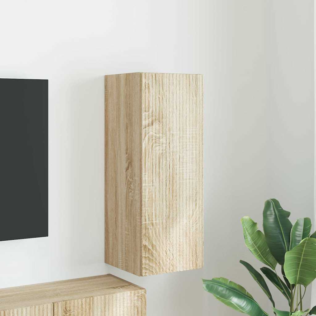 vidaXL TV Wandkast Wandgemonteerd Wit 30 x 31 x 40 cm Bewerkt hout