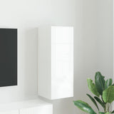 vidaXL TV Wandkast Wandgemonteerd Wit 30 x 31 x 40 cm Bewerkt hout