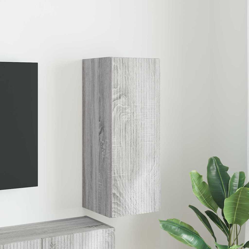 vidaXL TV Wandkast Wandgemonteerd Wit 30 x 31 x 40 cm Bewerkt hout