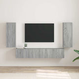 vidaXL TV Wandkast Wandgemonteerd Wit 30 x 31 x 40 cm Bewerkt hout