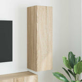 vidaXL TV Wandkast Wandgemonteerd Wit 30 x 31 x 40 cm Bewerkt hout