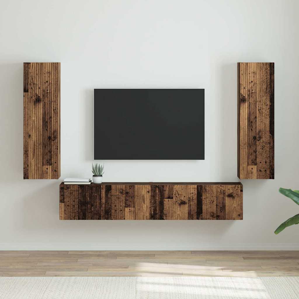 vidaXL TV Wandkast Wandgemonteerd Wit 30 x 31 x 40 cm Bewerkt hout