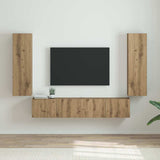 vidaXL TV Wandkast Wandgemonteerd Wit 30 x 31 x 40 cm Bewerkt hout