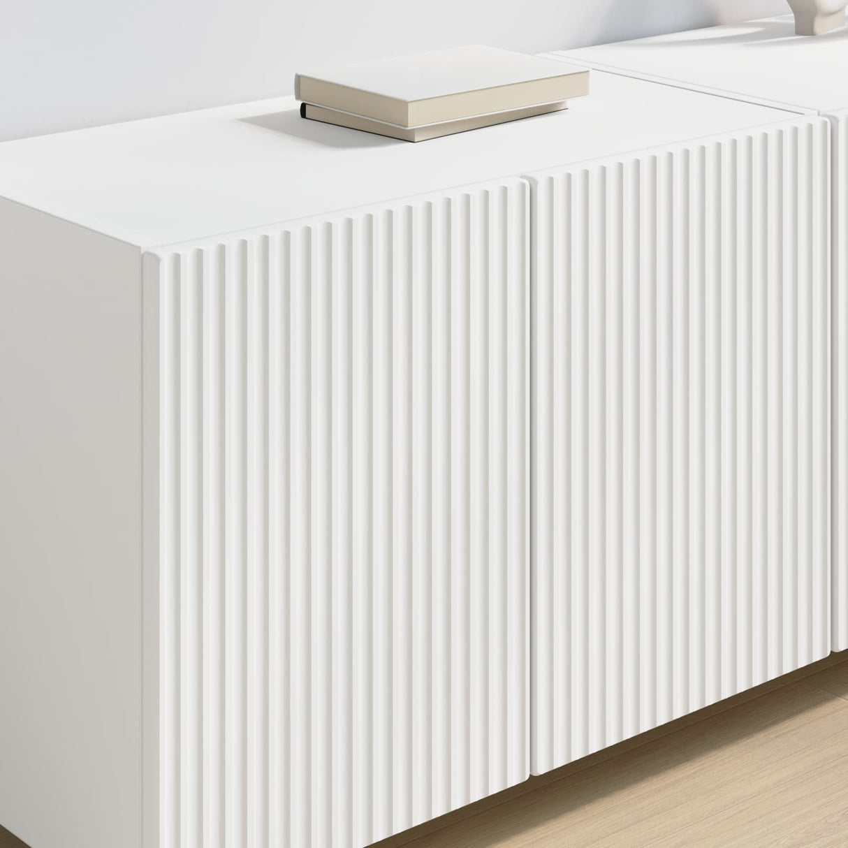vidaXL TV Wall Cabinet Wall-Mounted White 59.5x31x40 cm Engineered Wood