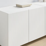 vidaXL TV Wall Cabinet Wall-Mounted White 59.5x31x40 cm Engineered Wood