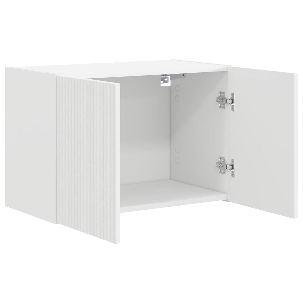 vidaXL TV Wall Cabinet Wall-Mounted White 59.5x31x40 cm Engineered Wood