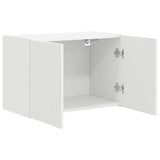 vidaXL TV Wall Cabinet Wall-Mounted White 59.5x31x40 cm Engineered Wood