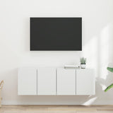 vidaXL TV Wall Cabinet Wall-Mounted White 59.5x31x40 cm Engineered Wood