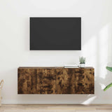 vidaXL TV Wall Cabinet Wall-Mounted White 59.5x31x40 cm Engineered Wood