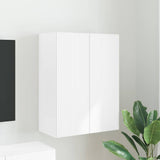 vidaXL TV Wall Cabinet Wall-Mounted White 59.5x31x40 cm Engineered Wood