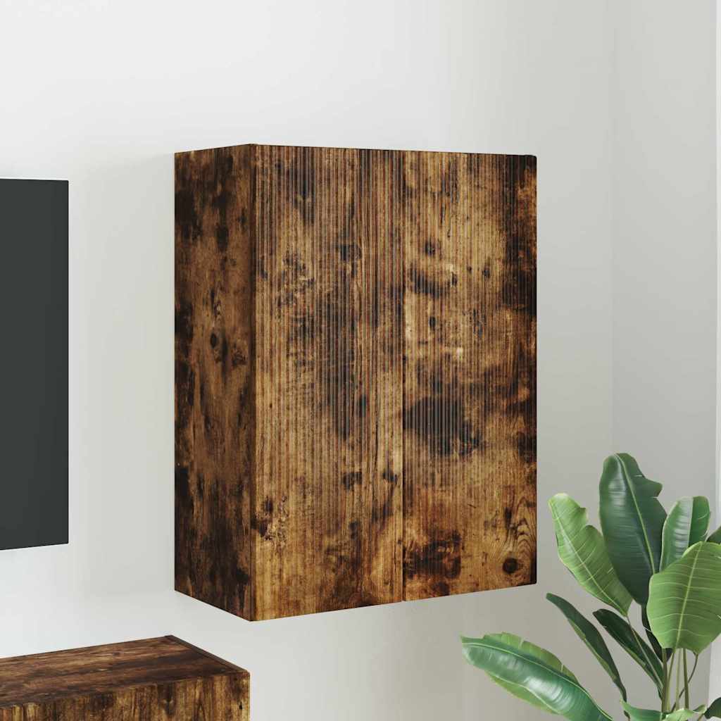 vidaXL TV Wall Cabinet Wall-Mounted White 59.5x31x40 cm Engineered Wood