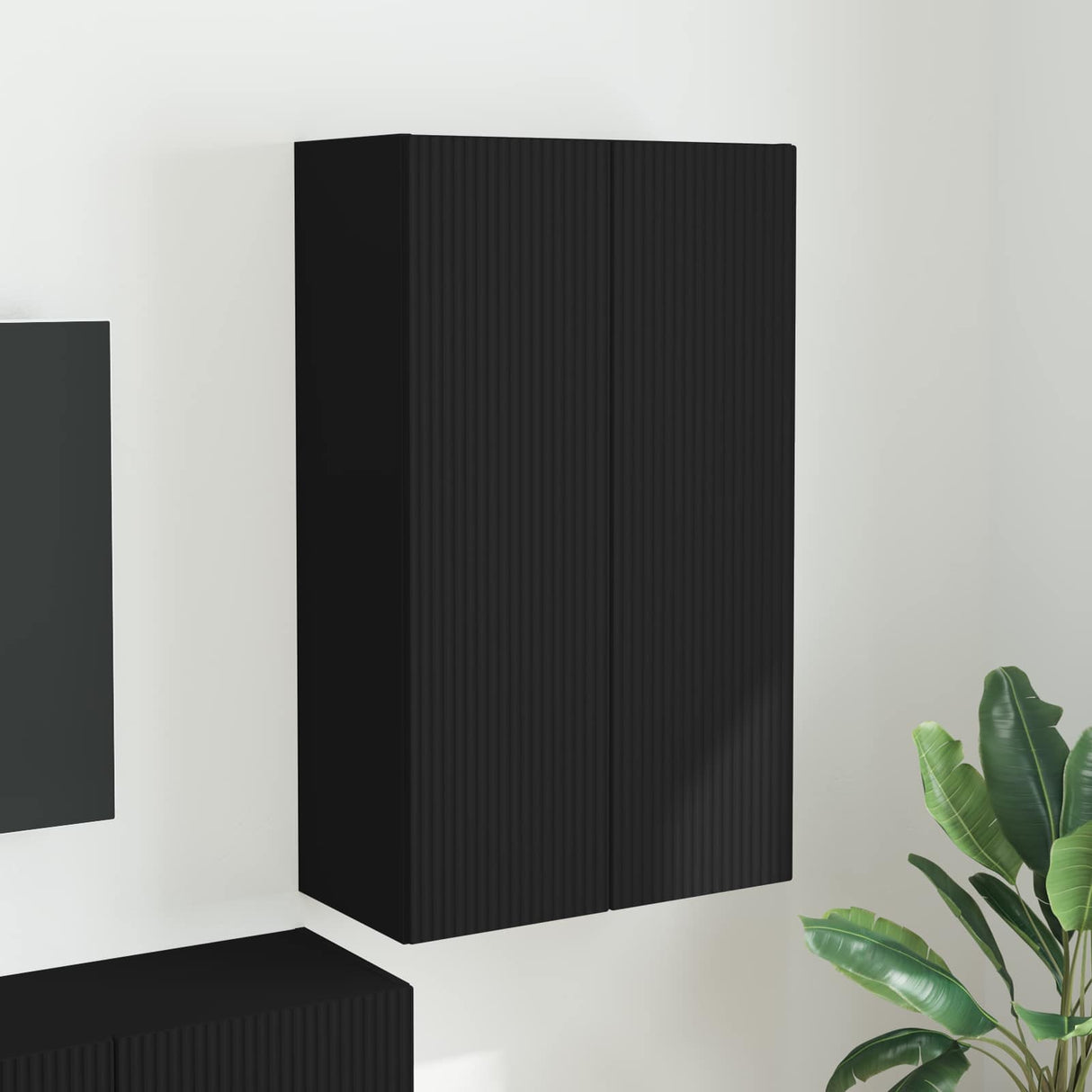 vidaXL TV Wall Cabinet Wall-Mounted White 59.5x31x40 cm Engineered Wood