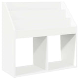 vidaXL Kinderboekenplank Wit 72,5 x 29,5 x 69 cm Bewerkt hout