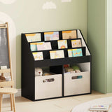 vidaXL Kinderboekenplank Wit 72,5 x 29,5 x 69 cm Bewerkt hout
