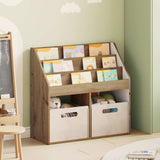 vidaXL Kinderboekenplank Wit 72,5 x 29,5 x 69 cm Bewerkt hout
