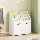 vidaXL Kinderboekenplank met lade Wit 60 x 29,5 x 69 cm Bewerkt hout