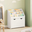 vidaXL Kinderboekenplank met lade Wit 60 x 29,5 x 69 cm Bewerkt hout