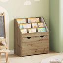 vidaXL Kinderboekenplank met lade Wit 60 x 29,5 x 69 cm Bewerkt hout