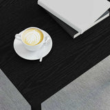 vidaXL Salontafel Zwart Eiken 40 x 40 x 36 cm Bewerkt hout