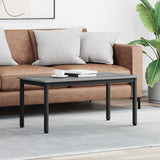 vidaXL Salontafel Zwart Eiken 40 x 40 x 36 cm Bewerkt hout