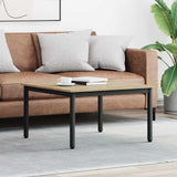 vidaXL Salontafel Zwart Eiken 40 x 40 x 36 cm Bewerkt hout