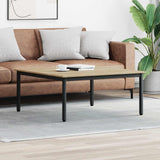 vidaXL Salontafel Zwart Eiken 40 x 40 x 36 cm Bewerkt hout