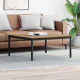 vidaXL Salontafel Zwart Eiken 40 x 40 x 36 cm Bewerkt hout