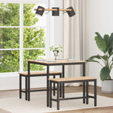 vidaXL Eettafel Naturel 200 x 100 x 75 cm Massief grenenhout