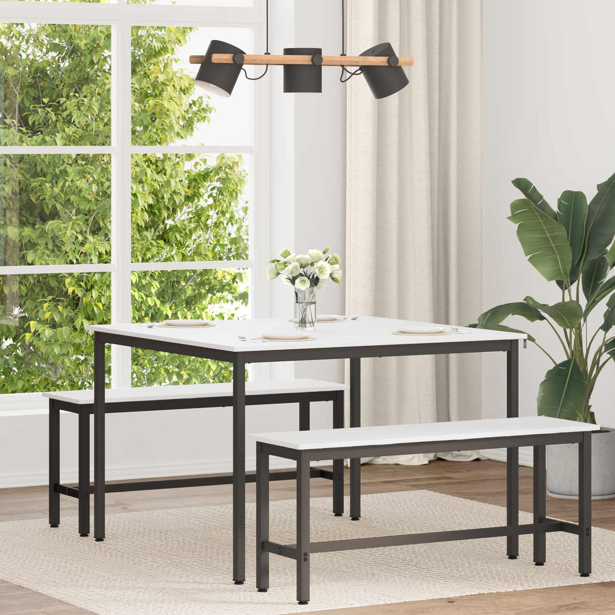 vidaXL Eettafel Naturel 200 x 100 x 75 cm Massief grenenhout