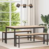 vidaXL Eettafel Naturel 200 x 100 x 75 cm Massief grenenhout