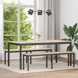 vidaXL Eettafel Naturel 200 x 100 x 75 cm Massief grenenhout