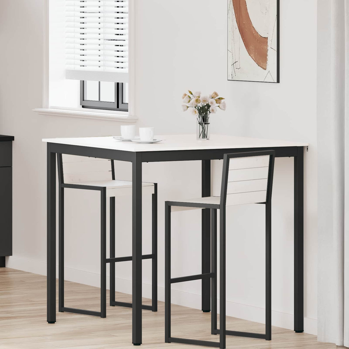 vidaXL Bartafel Naturel 110 x 55 x 105 cm Massief grenenhout