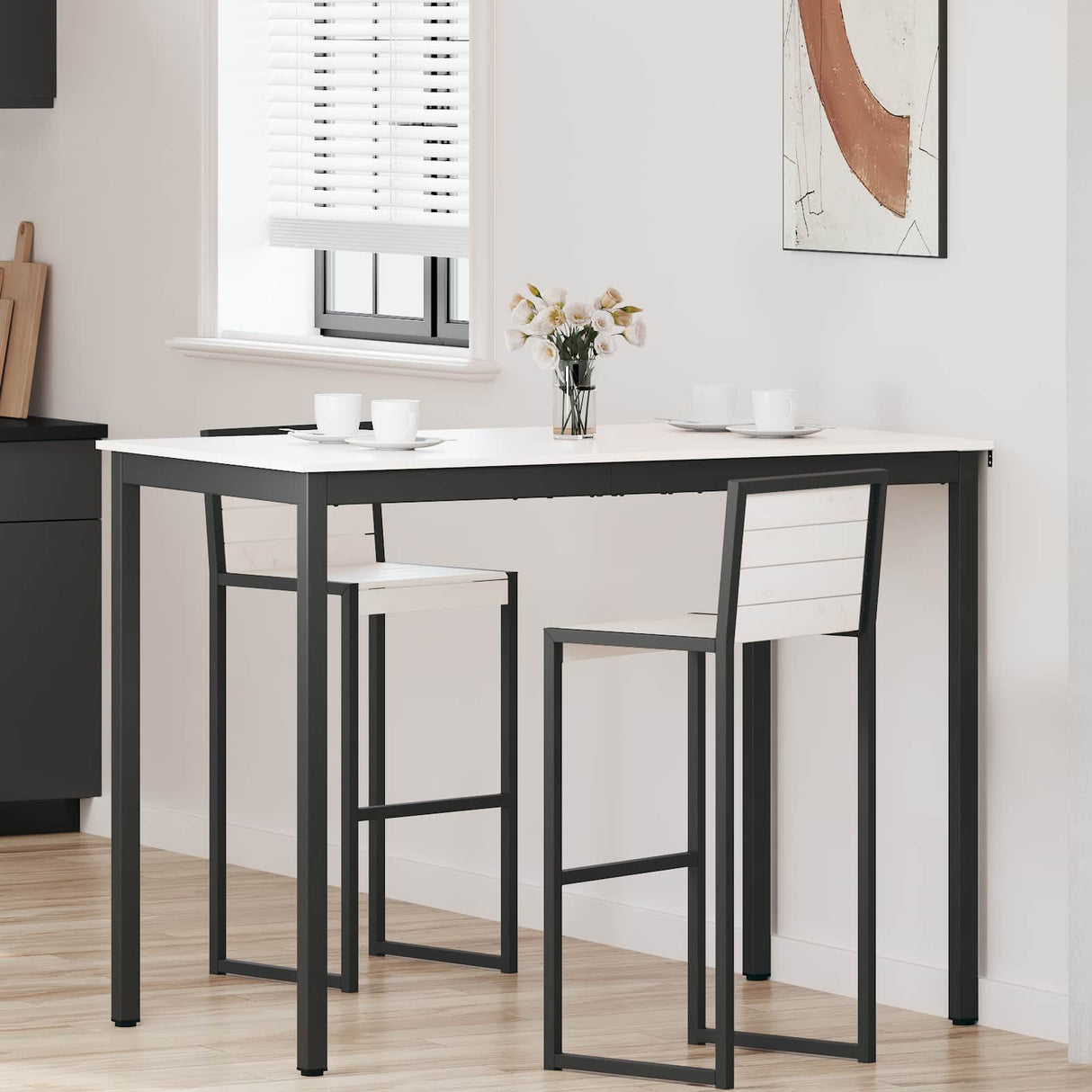 vidaXL Bartafel Naturel 110 x 55 x 105 cm Massief grenenhout