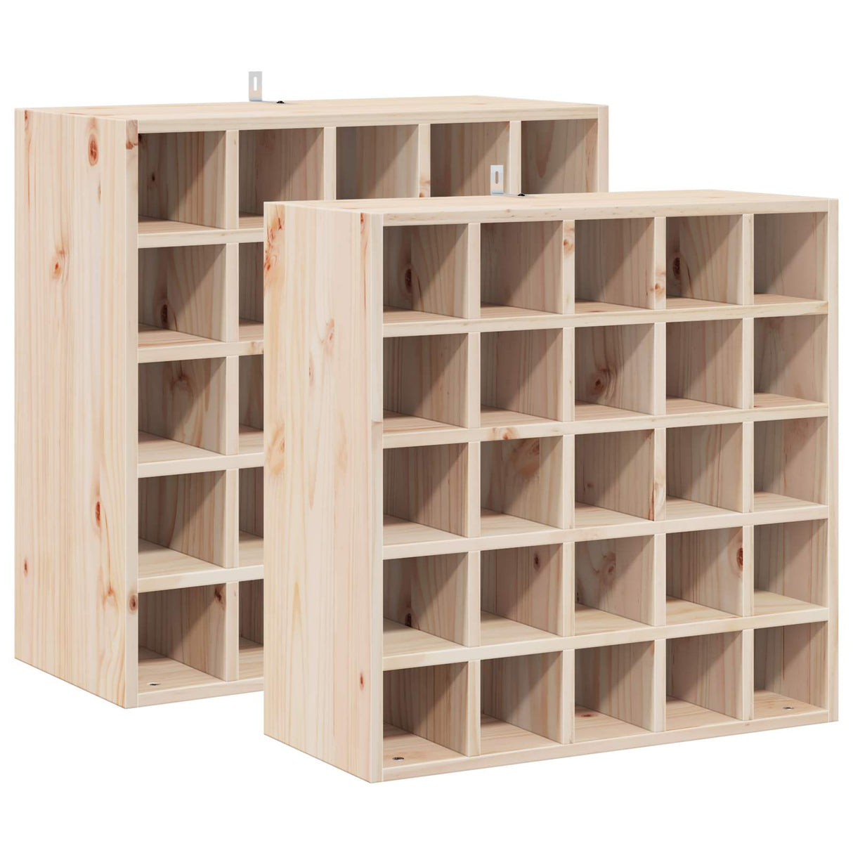 vidaXL Wijnkast 56x25x56 cm massief grenenhout