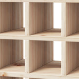 vidaXL Wijnkast 56x25x56 cm massief grenenhout