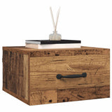vidaXL Nachtkastje wandgemonteerd 35x35x20 cm wit