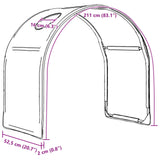 vidaXL Bed Tunnel 2 pcs Light Blue 211 x 52.5 x 2 cm Polyester