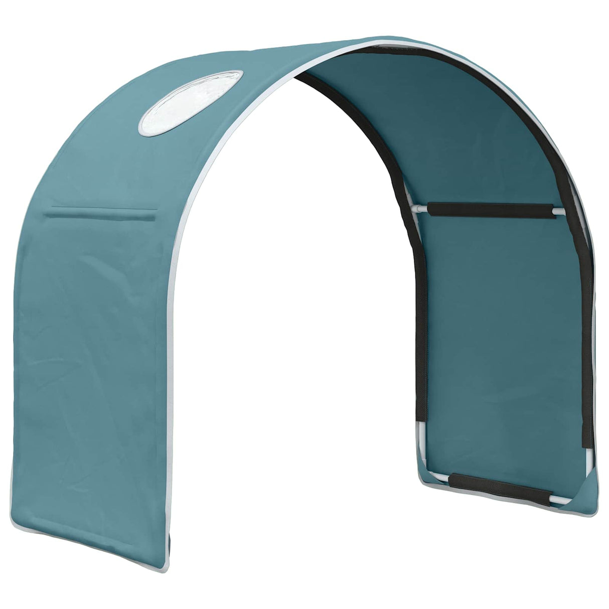 vidaXL Bed Tunnel 2 pcs Light Blue 211 x 52.5 x 2 cm Polyester