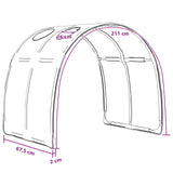 vidaXL Bed tunnel 2 pcs Light blue 211 x 67.5 x 2 cm Polyester