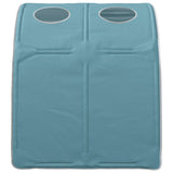 vidaXL Bed tunnel 2 pcs Light blue 211 x 67.5 x 2 cm Polyester