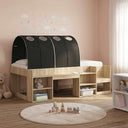 vidaXL Bed tunnel 2 pcs Light blue 211 x 67.5 x 2 cm Polyester