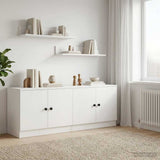 vidaXL Storage cabinet for loft bed 2 pcs White 66x35x48 cm Engineered wood