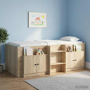 vidaXL Storage cabinet for loft bed 2 pcs White 66x35x48 cm Engineered wood
