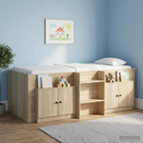 vidaXL Storage cabinet for loft bed 2 pcs White 66x35x48 cm Engineered wood
