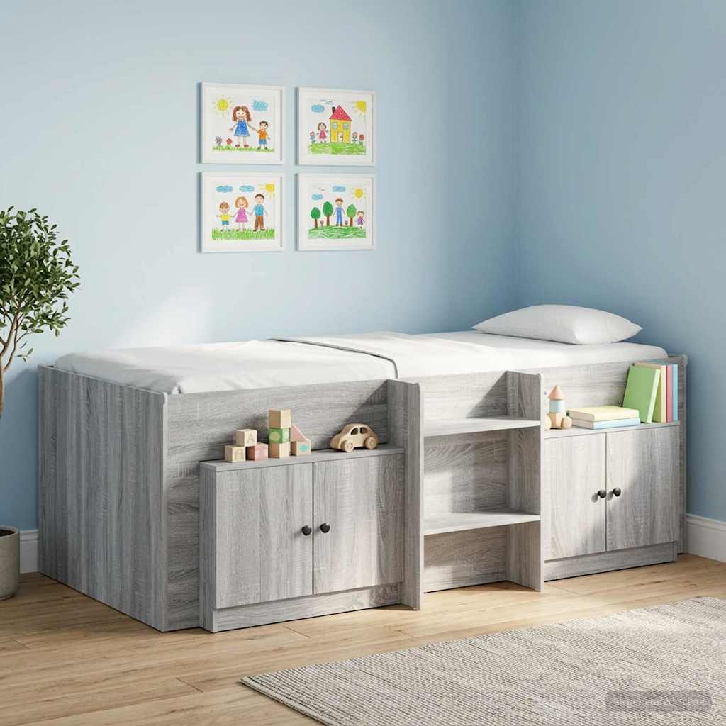 vidaXL Storage cabinet for loft bed 2 pcs White 66x35x48 cm Engineered wood