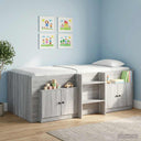 vidaXL Storage cabinet for loft bed 2 pcs White 66x35x48 cm Engineered wood