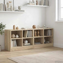 vidaXL Table de chevet avec étagère 2 pcs Chêne Sonoma 66 x 33 x 48 cm Bois d'ingénierie